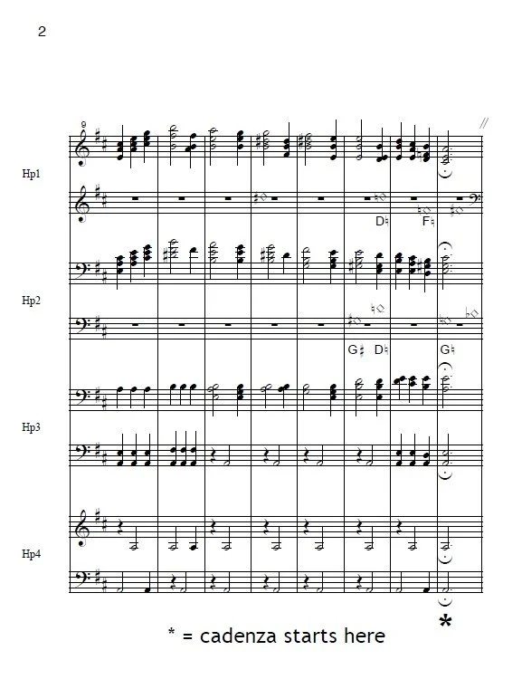 Waltz of the Flowers for Harp Ensemble- PDF Download — Virginia